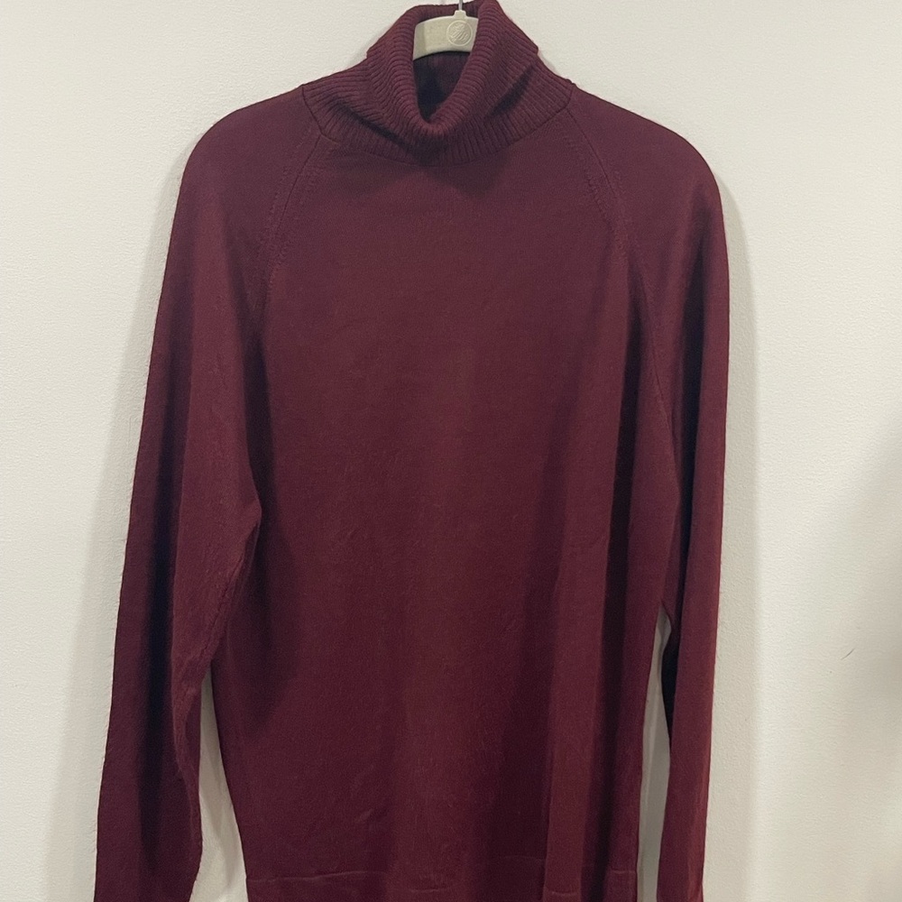 Puritan women Deep Red Turtleneck Sweater